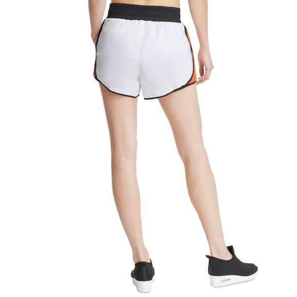 DKNY Sport Colorblocked White Orange High-Waist Workout Running Shorts XS - Picture 5 of 5